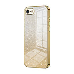 Custodia per telefono elettrolitica in polvere glitterata sfumata, For iPhone 14 Pro, For iPhone 14 Pro Max, For iPhone SE 2022 / 2020 / 8 / 7
