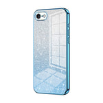 Custodia per telefono elettrolitica in polvere glitterata sfumata, For iPhone 14 Pro, For iPhone 14 Pro Max, For iPhone SE 2022 / 2020 / 8 / 7
