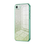 Custodia per telefono elettrolitica in polvere glitterata sfumata, For iPhone 14 Pro, For iPhone 14 Pro Max, For iPhone SE 2022 / 2020 / 8 / 7