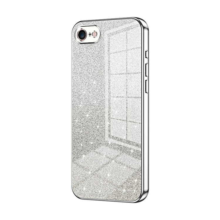 Custodia per telefono elettrolitica in polvere glitterata sfumata, For iPhone 14 Pro, For iPhone 14 Pro Max, For iPhone SE 2022 / 2020 / 8 / 7