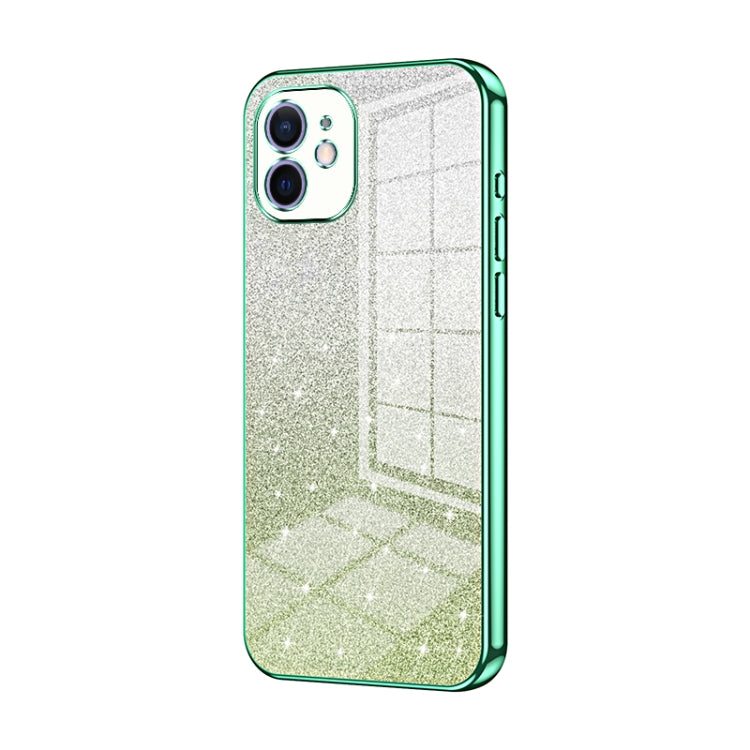 Custodia per telefono elettrolitica in polvere glitterata sfumata, For iPhone 12, For iPhone 12 Pro Max, For iPhone 12 Pro