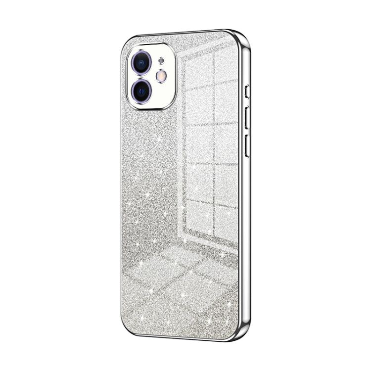Custodia per telefono elettrolitica in polvere glitterata sfumata, For iPhone 12, For iPhone 12 Pro Max, For iPhone 12 Pro