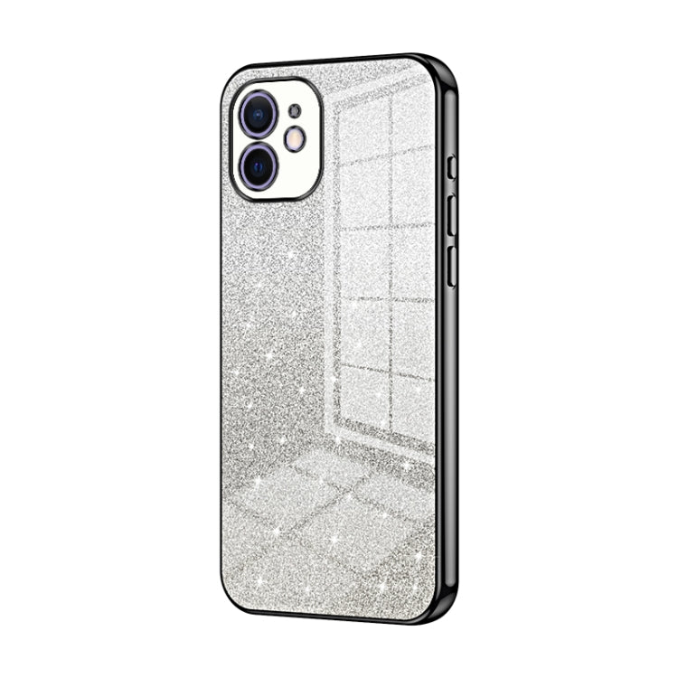 Custodia per telefono elettrolitica in polvere glitterata sfumata, For iPhone 12, For iPhone 12 Pro Max, For iPhone 12 Pro