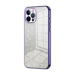 Custodia per telefono elettrolitica in polvere glitterata sfumata, For iPhone 12, For iPhone 12 Pro Max, For iPhone 12 Pro