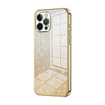 Custodia per telefono elettrolitica in polvere glitterata sfumata, For iPhone 12, For iPhone 12 Pro Max, For iPhone 12 Pro