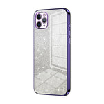 Custodia per telefono elettrolitica in polvere glitterata sfumata, For iPhone 11 Pro Max, For iPhone 11, For iPhone 11 Pro