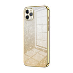 Custodia per telefono elettrolitica in polvere glitterata sfumata, For iPhone 11 Pro Max, For iPhone 11, For iPhone 11 Pro