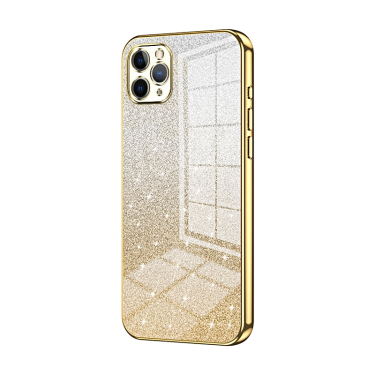 Custodia per telefono elettrolitica in polvere glitterata sfumata, For iPhone 11 Pro Max, For iPhone 11, For iPhone 11 Pro