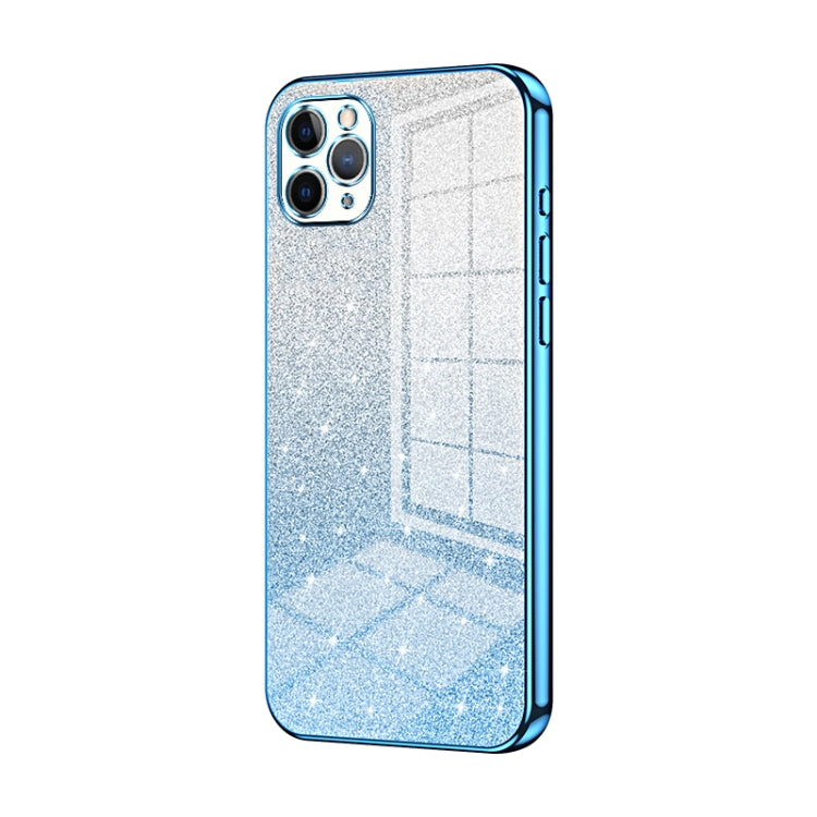 Custodia per telefono elettrolitica in polvere glitterata sfumata, For iPhone 11 Pro Max, For iPhone 11, For iPhone 11 Pro