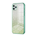 Custodia per telefono elettrolitica in polvere glitterata sfumata, For iPhone 11 Pro Max, For iPhone 11, For iPhone 11 Pro