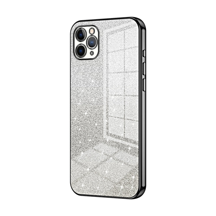 Custodia per telefono elettrolitica in polvere glitterata sfumata, For iPhone 11 Pro Max, For iPhone 11, For iPhone 11 Pro