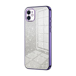 Custodia per telefono elettrolitica in polvere glitterata sfumata, For iPhone 11 Pro Max, For iPhone 11, For iPhone 11 Pro