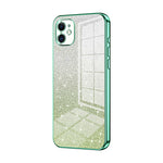 Custodia per telefono elettrolitica in polvere glitterata sfumata, For iPhone 11 Pro Max, For iPhone 11, For iPhone 11 Pro
