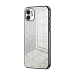 Custodia per telefono elettrolitica in polvere glitterata sfumata, For iPhone 11 Pro Max, For iPhone 11, For iPhone 11 Pro
