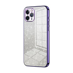 Custodia per telefono elettrolitica in polvere glitterata sfumata, For iPhone 11 Pro Max, For iPhone 11, For iPhone 11 Pro