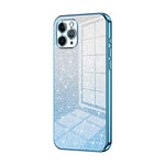 Custodia per telefono elettrolitica in polvere glitterata sfumata, For iPhone 11 Pro Max, For iPhone 11, For iPhone 11 Pro