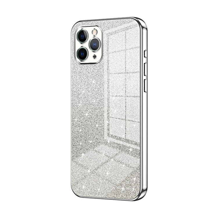 Custodia per telefono elettrolitica in polvere glitterata sfumata, For iPhone 11 Pro Max, For iPhone 11, For iPhone 11 Pro