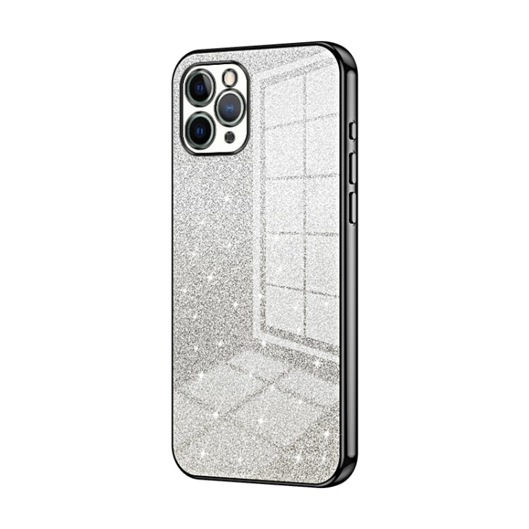 Custodia per telefono elettrolitica in polvere glitterata sfumata, For iPhone 11 Pro Max, For iPhone 11, For iPhone 11 Pro