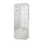 Custodia per telefono elettrolitica in polvere glitterata sfumata, For iPhone X / XS, For iPhone XR, For iPhone XS Max