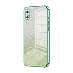 Custodia per telefono elettrolitica in polvere glitterata sfumata, For iPhone X / XS, For iPhone XR, For iPhone XS Max