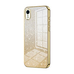 Custodia per telefono elettrolitica in polvere glitterata sfumata, For iPhone X / XS, For iPhone XR, For iPhone XS Max