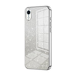 Custodia per telefono elettrolitica in polvere glitterata sfumata, For iPhone X / XS, For iPhone XR, For iPhone XS Max