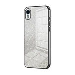 Custodia per telefono elettrolitica in polvere glitterata sfumata, For iPhone X / XS, For iPhone XR, For iPhone XS Max