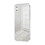 Custodia per telefono elettrolitica in polvere glitterata sfumata, For iPhone X / XS, For iPhone XR, For iPhone XS Max