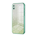 Custodia per telefono elettrolitica in polvere glitterata sfumata, For iPhone X / XS, For iPhone XR, For iPhone XS Max