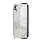 Custodia per telefono elettrolitica in polvere glitterata sfumata, For iPhone X / XS, For iPhone XR, For iPhone XS Max