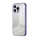 Custodia per telefono elettrolitica in polvere glitterata sfumata, For iPhone 17, For iPhone Air, For iPhone 16 Pro Max
