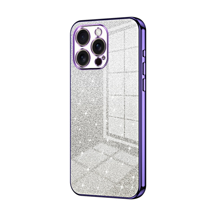 Custodia per telefono elettrolitica in polvere glitterata sfumata, For iPhone 17, For iPhone Air, For iPhone 16 Pro Max