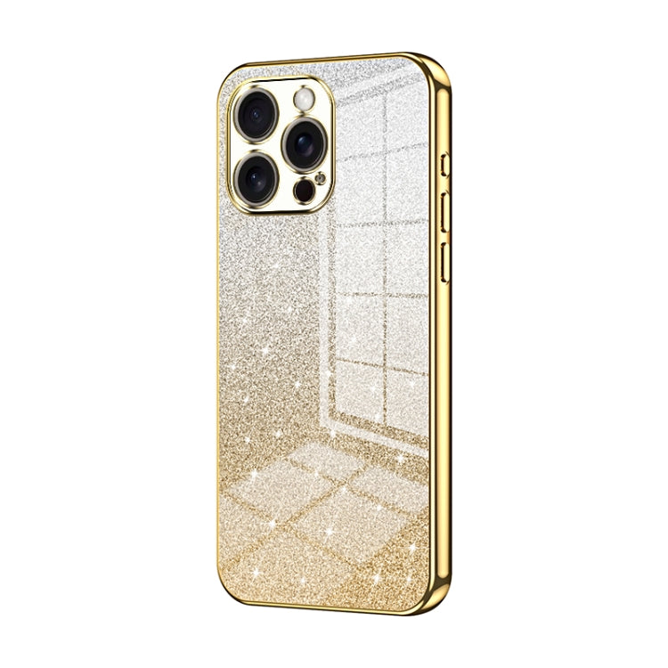 Custodia per telefono elettrolitica in polvere glitterata sfumata, For iPhone 17, For iPhone Air, For iPhone 16 Pro Max