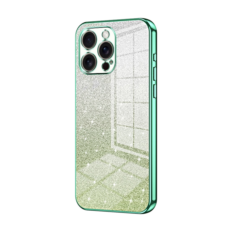 Custodia per telefono elettrolitica in polvere glitterata sfumata, For iPhone 17, For iPhone Air, For iPhone 16 Pro Max