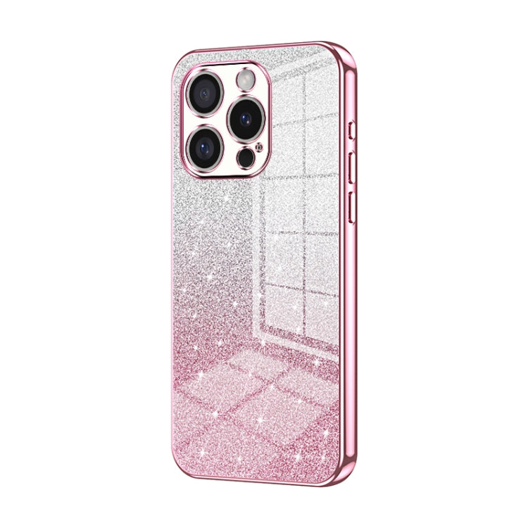 Custodia per telefono elettrolitica in polvere glitterata sfumata, For iPhone 16 Pro, For iPhone 16 Plus, For iPhone 16