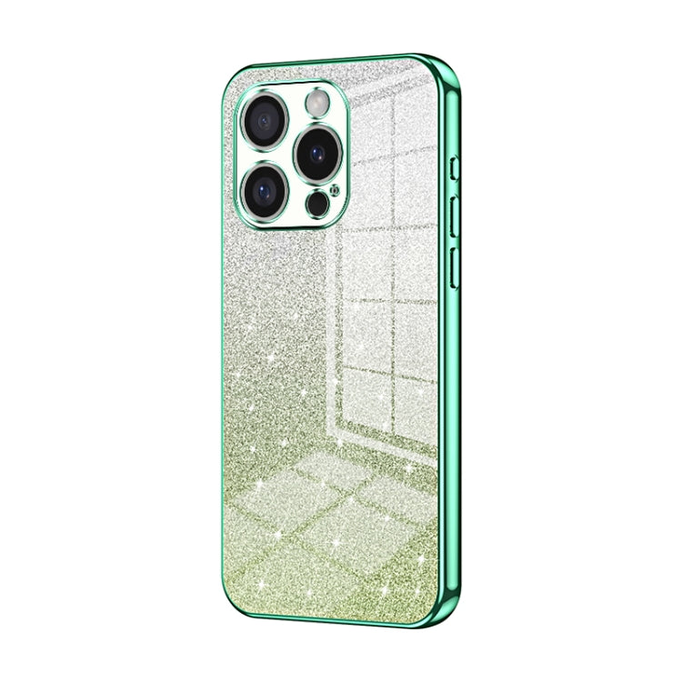 Custodia per telefono elettrolitica in polvere glitterata sfumata, For iPhone 16 Pro, For iPhone 16 Plus, For iPhone 16