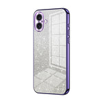 Custodia per telefono elettrolitica in polvere glitterata sfumata, For iPhone 16 Pro, For iPhone 16 Plus, For iPhone 16