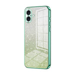 Custodia per telefono elettrolitica in polvere glitterata sfumata, For iPhone 16 Pro, For iPhone 16 Plus, For iPhone 16
