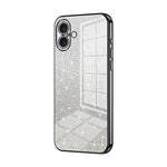 Custodia per telefono elettrolitica in polvere glitterata sfumata, For iPhone 16 Pro, For iPhone 16 Plus, For iPhone 16