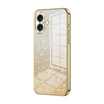 Custodia per telefono elettrolitica in polvere glitterata sfumata, For iPhone 16 Pro, For iPhone 16 Plus, For iPhone 16