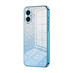 Custodia per telefono elettrolitica in polvere glitterata sfumata, For iPhone 16 Pro, For iPhone 16 Plus, For iPhone 16