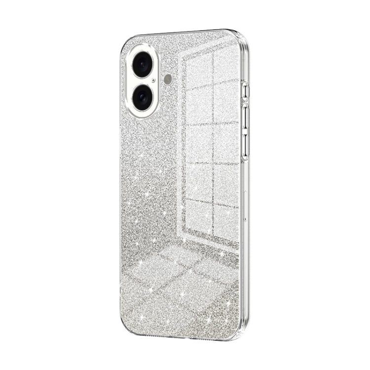 Custodia per telefono elettrolitica in polvere glitterata sfumata, For iPhone 16 Pro, For iPhone 16 Plus, For iPhone 16