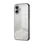 Custodia per telefono elettrolitica in polvere glitterata sfumata, For iPhone 16 Pro, For iPhone 16 Plus, For iPhone 16