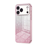 Custodia per telefono elettrolitica in polvere glitterata sfumata, For iPhone 17e / 16e, For iPhone 17 Pro Max, For iPhone 17 Pro