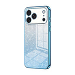Custodia per telefono elettrolitica in polvere glitterata sfumata, For iPhone 17e / 16e, For iPhone 17 Pro Max, For iPhone 17 Pro