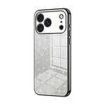 Custodia per telefono elettrolitica in polvere glitterata sfumata, For iPhone 17e / 16e, For iPhone 17 Pro Max, For iPhone 17 Pro