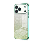 Custodia per telefono elettrolitica in polvere glitterata sfumata, For iPhone 17e / 16e, For iPhone 17 Pro Max, For iPhone 17 Pro