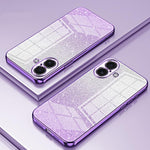 Custodia per telefono elettrolitica in polvere glitterata sfumata, For iPhone 17, For iPhone Air, For iPhone 16 Pro Max