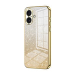 Custodia per telefono elettrolitica in polvere glitterata sfumata, For iPhone 17, For iPhone Air, For iPhone 16 Pro Max