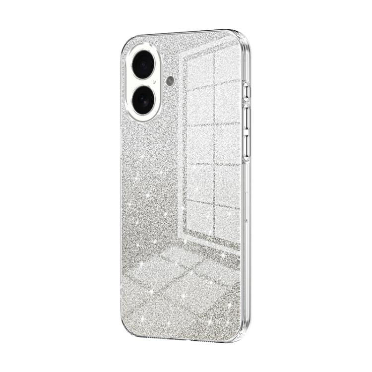 Custodia per telefono elettrolitica in polvere glitterata sfumata, For iPhone 17, For iPhone Air, For iPhone 16 Pro Max
